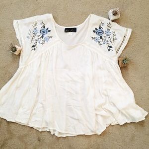 Floral detailed blouse NWOT
