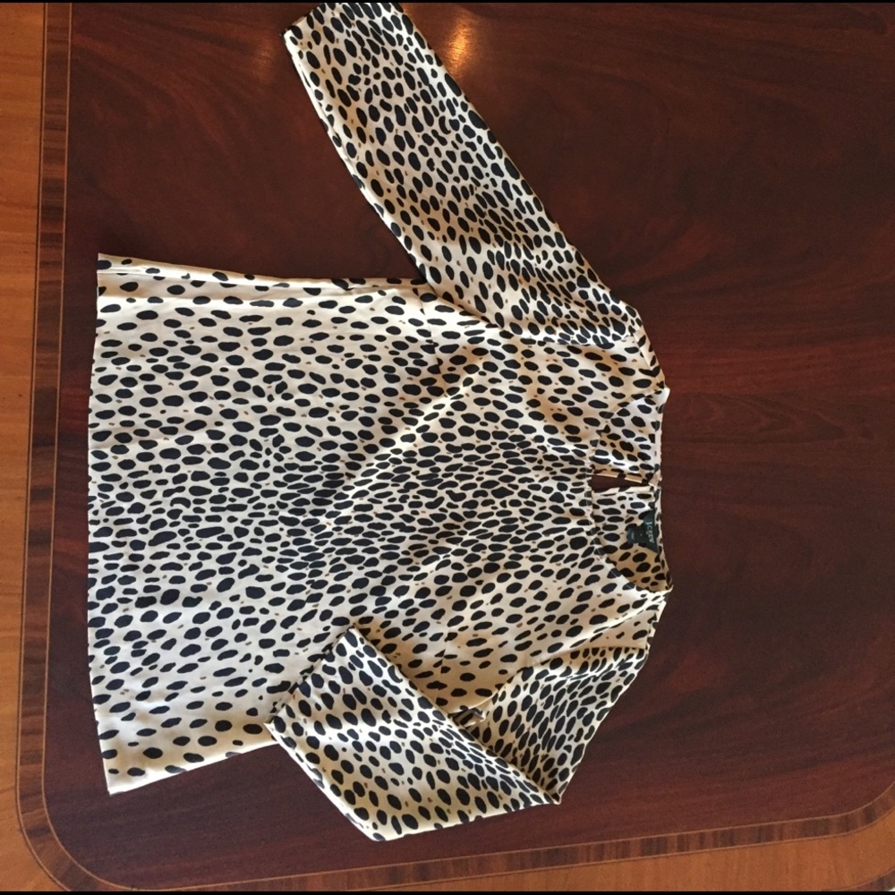 jcrew leopard print top!!
