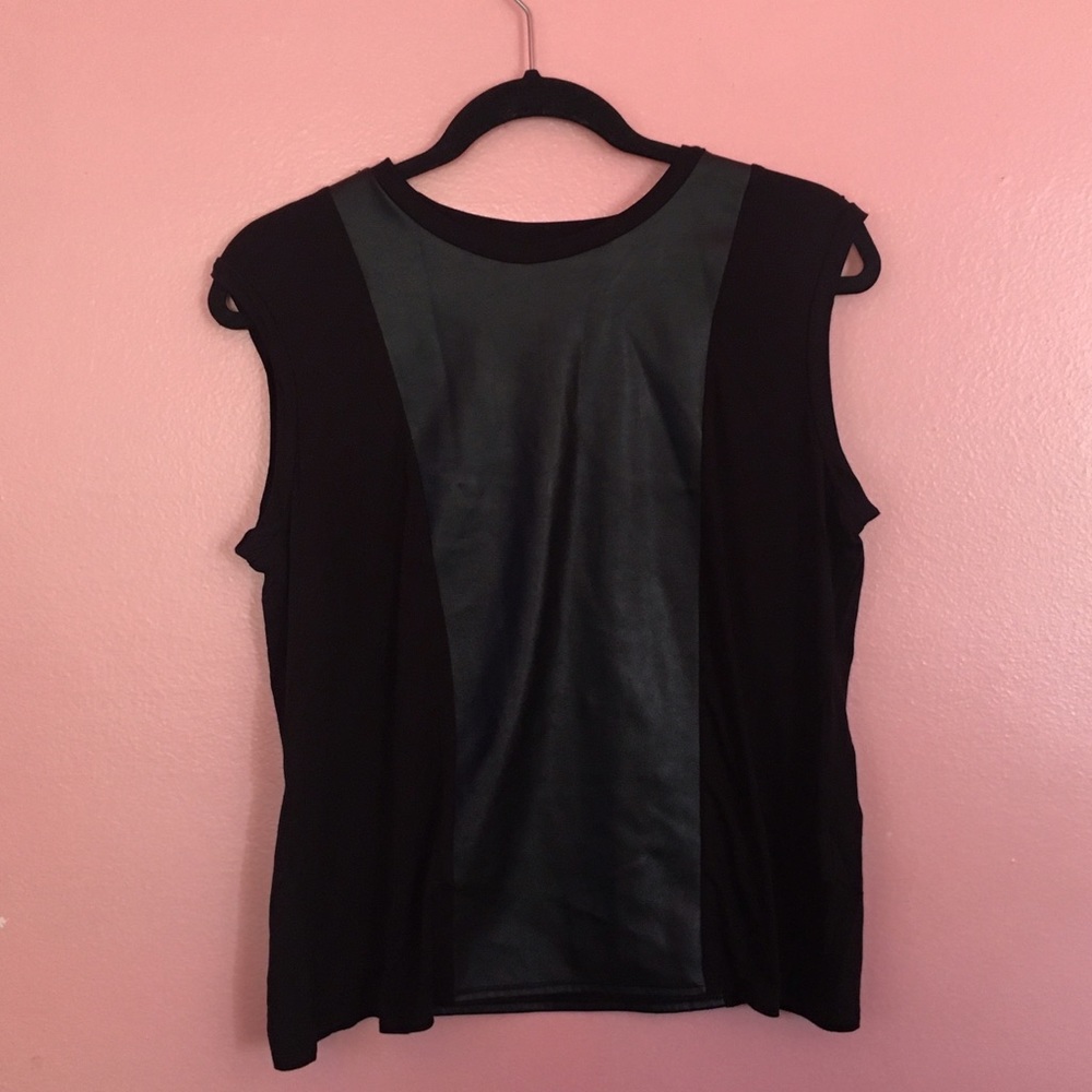 Metaphor pleather shirt