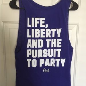 VS PINK 💕 4th of July style muscle tee