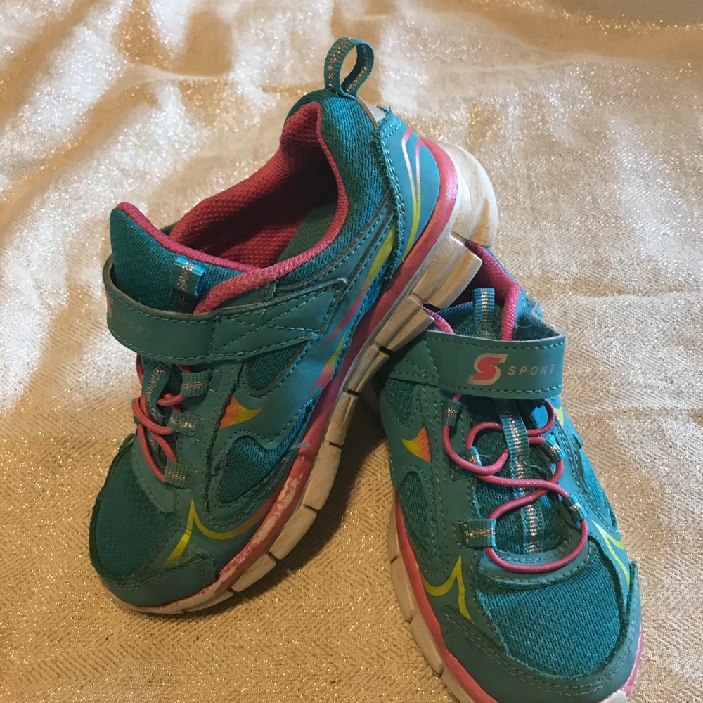 Blue sport shoes