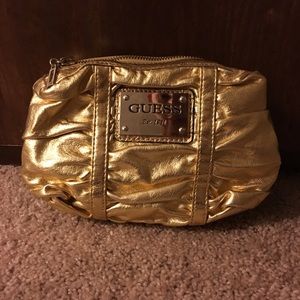 Guess gold clutch
