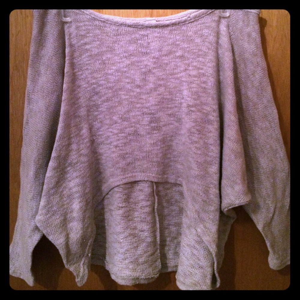 Mesh over sized crop top