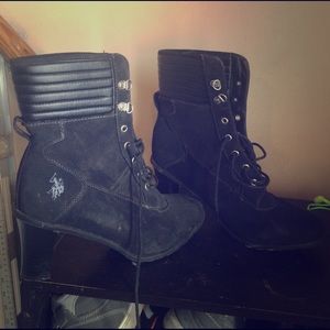 Heeled boots practically new only wore to try on