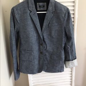 J crew Chambray blazer size 6. J. Crew!