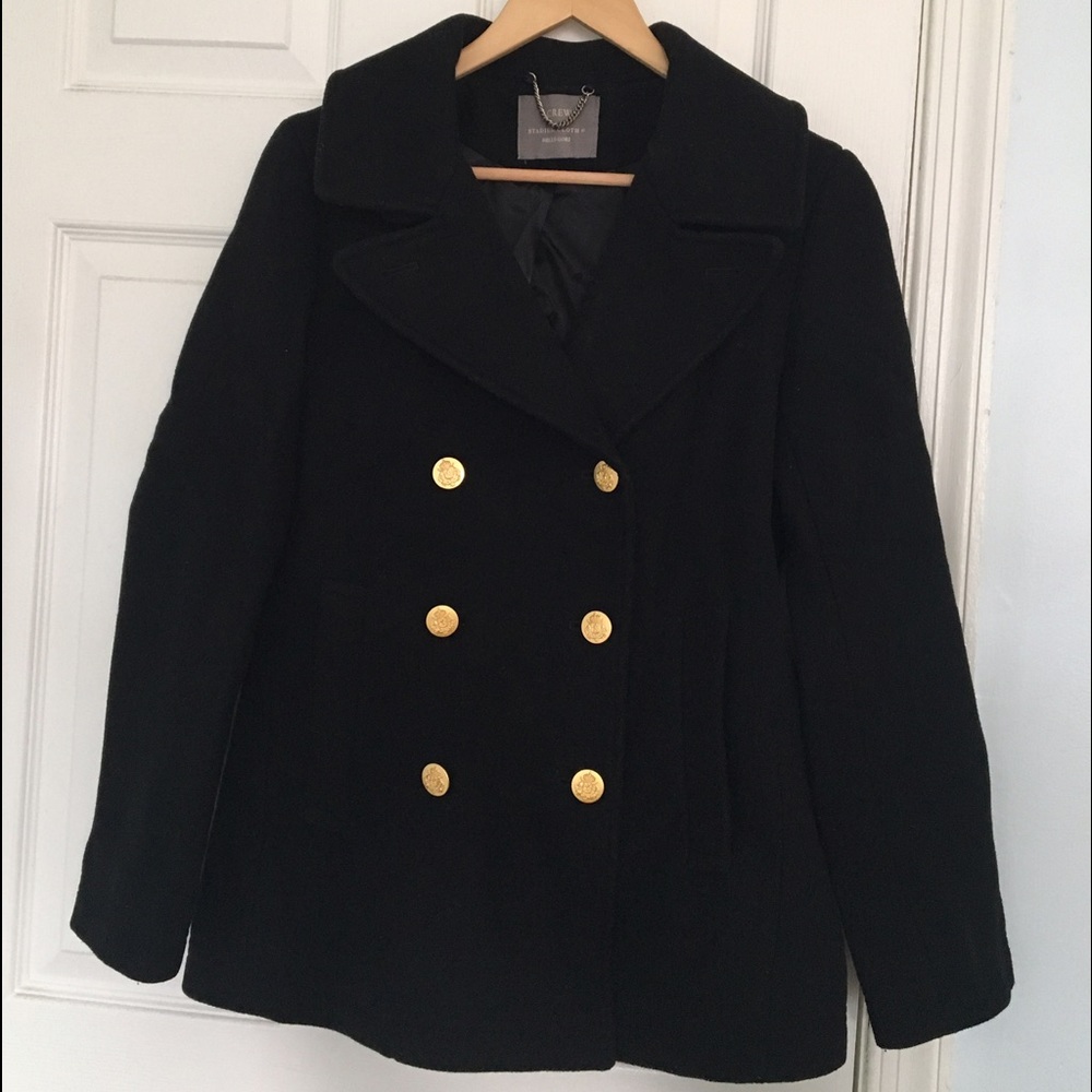 J. Crew Black Peacoat🌻