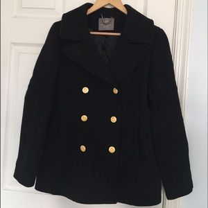 J. Crew Black Peacoat🌻