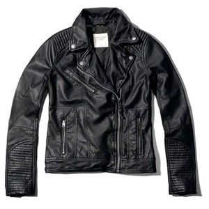 Abercrombie & Fitch Faux Leather Jacket XS