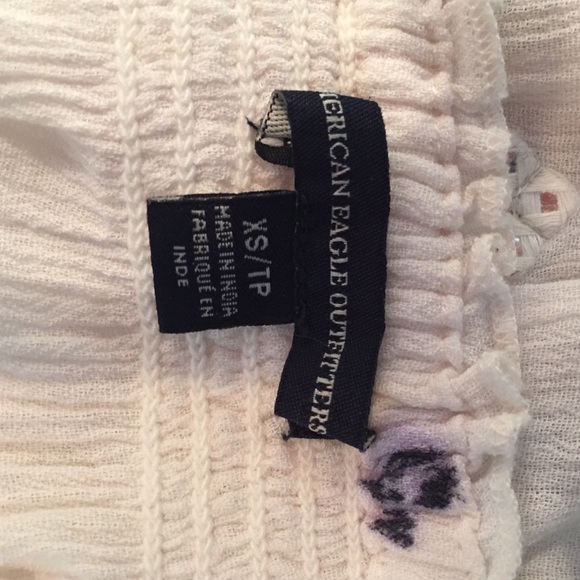 American Eagle white peasant top - Picture 3 of 4