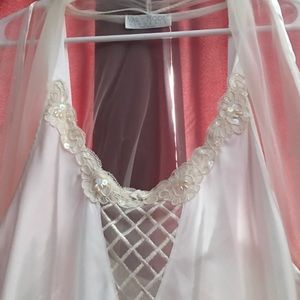 Ladies Lingerie Sheer Gown Set