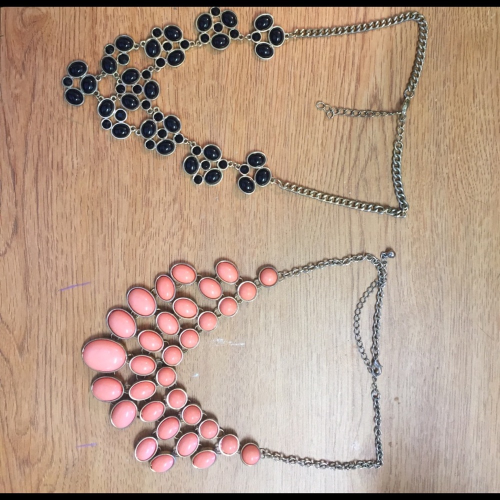 Two statement necklaces sold together or separate