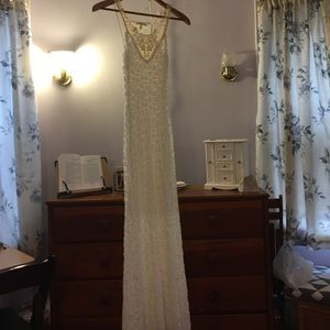 white lace maxi dress