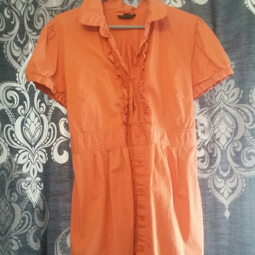 Coral color blouse