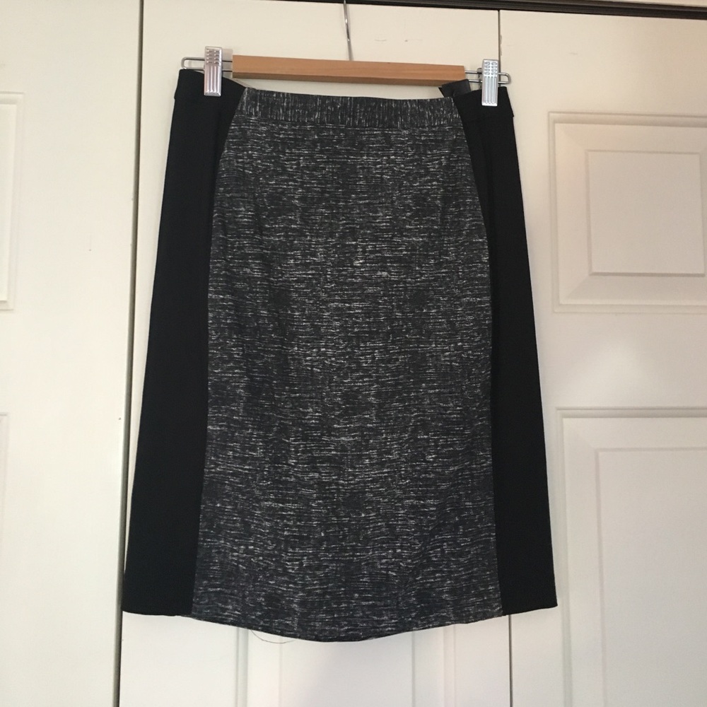 Black and grey pencil skirt