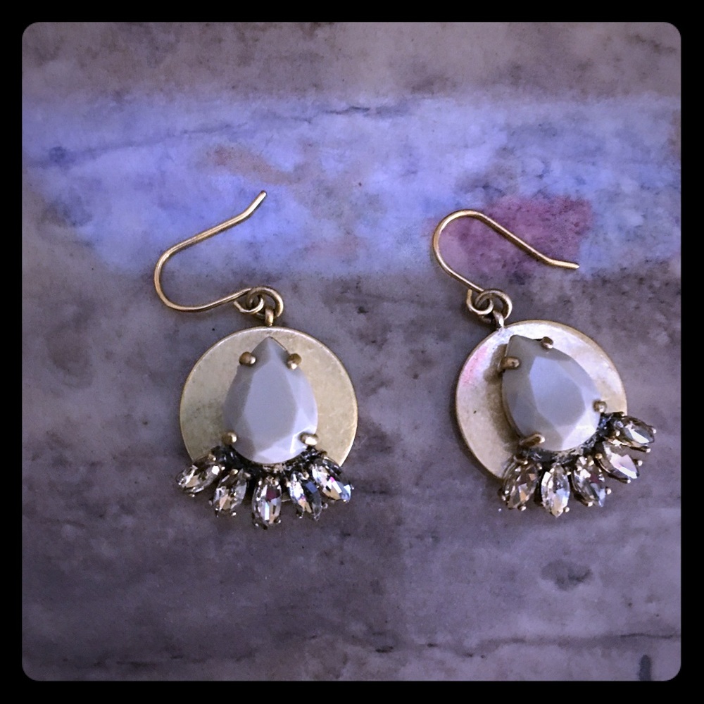 J. Crew Jewel Drop Earrings