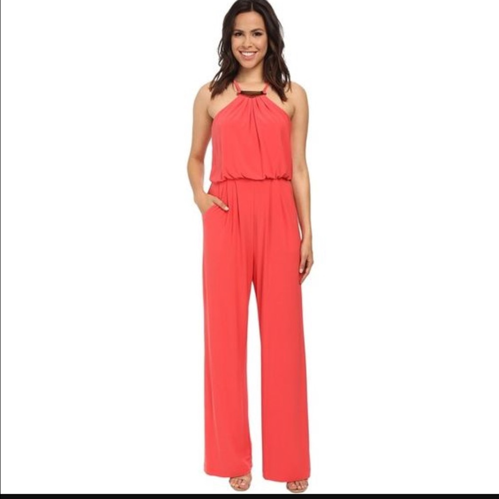 New Vince Camuto jumpsuit in coral XS extra small