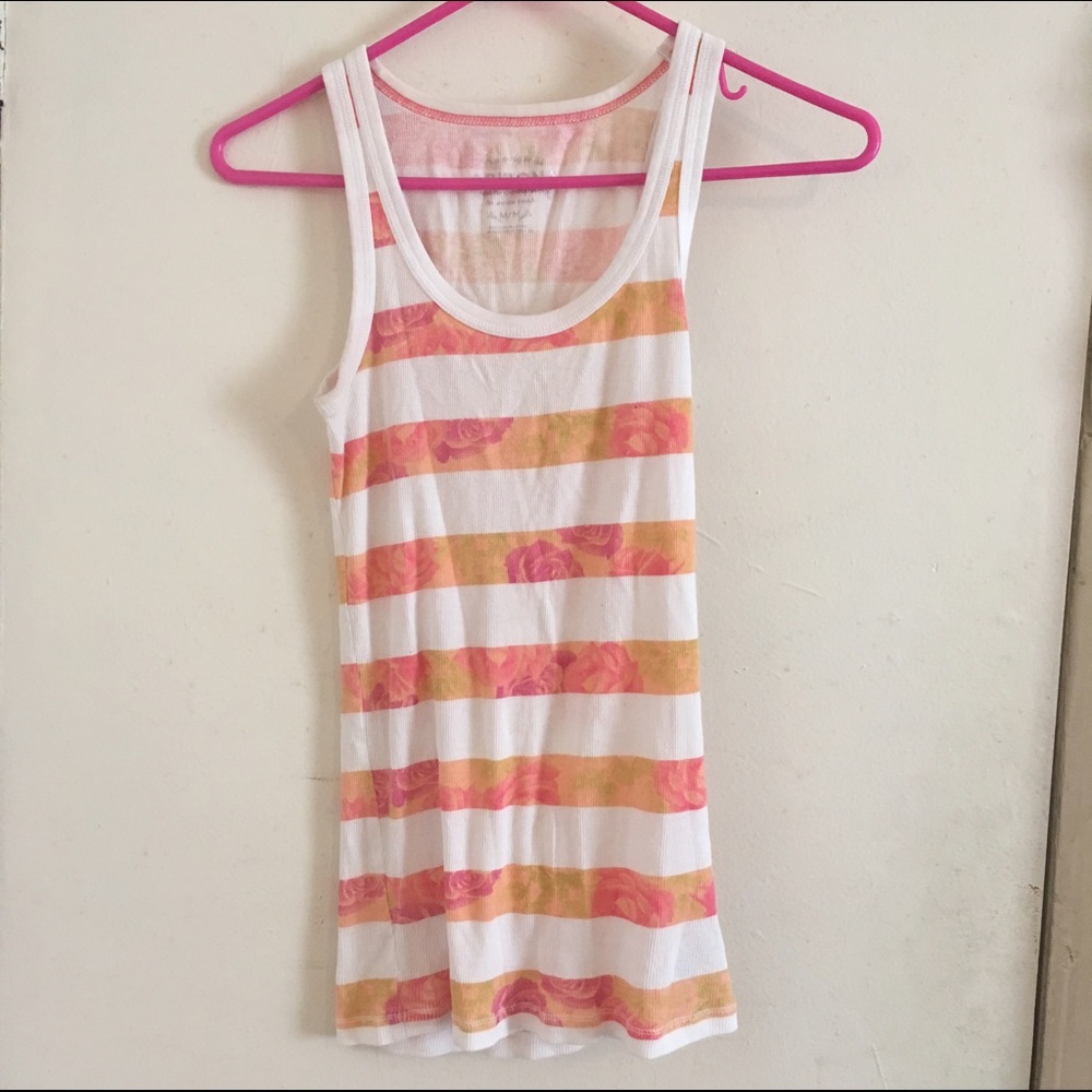 Arizona floral striped tank top