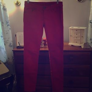 Red jeans