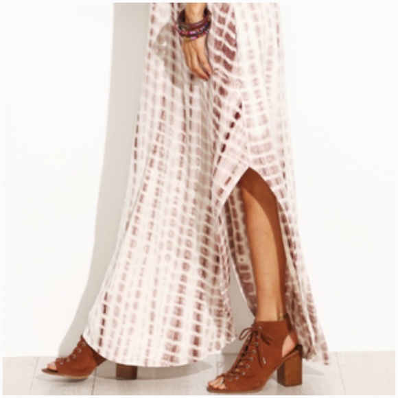 🚨SALE🚨🔹Last One XS🔹Mocha Tie Dye Pocket Maxi - Picture 3 of 5