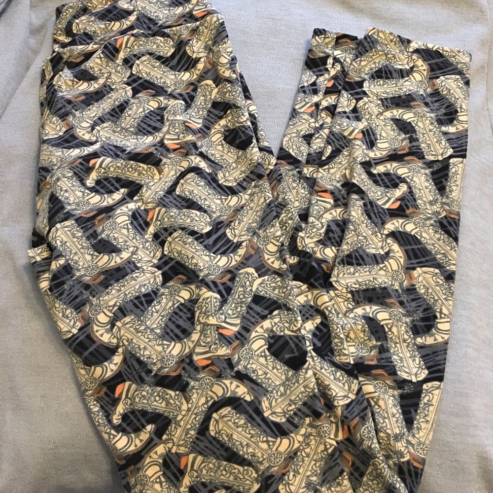 Lularoe Cowboy Boot Leggings! (Unicorn!!!)