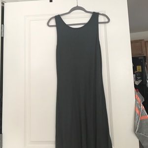 Double-slit low-back TopShop maxidress