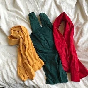 American Apparel Opaque Pantyhose Set of 3 L