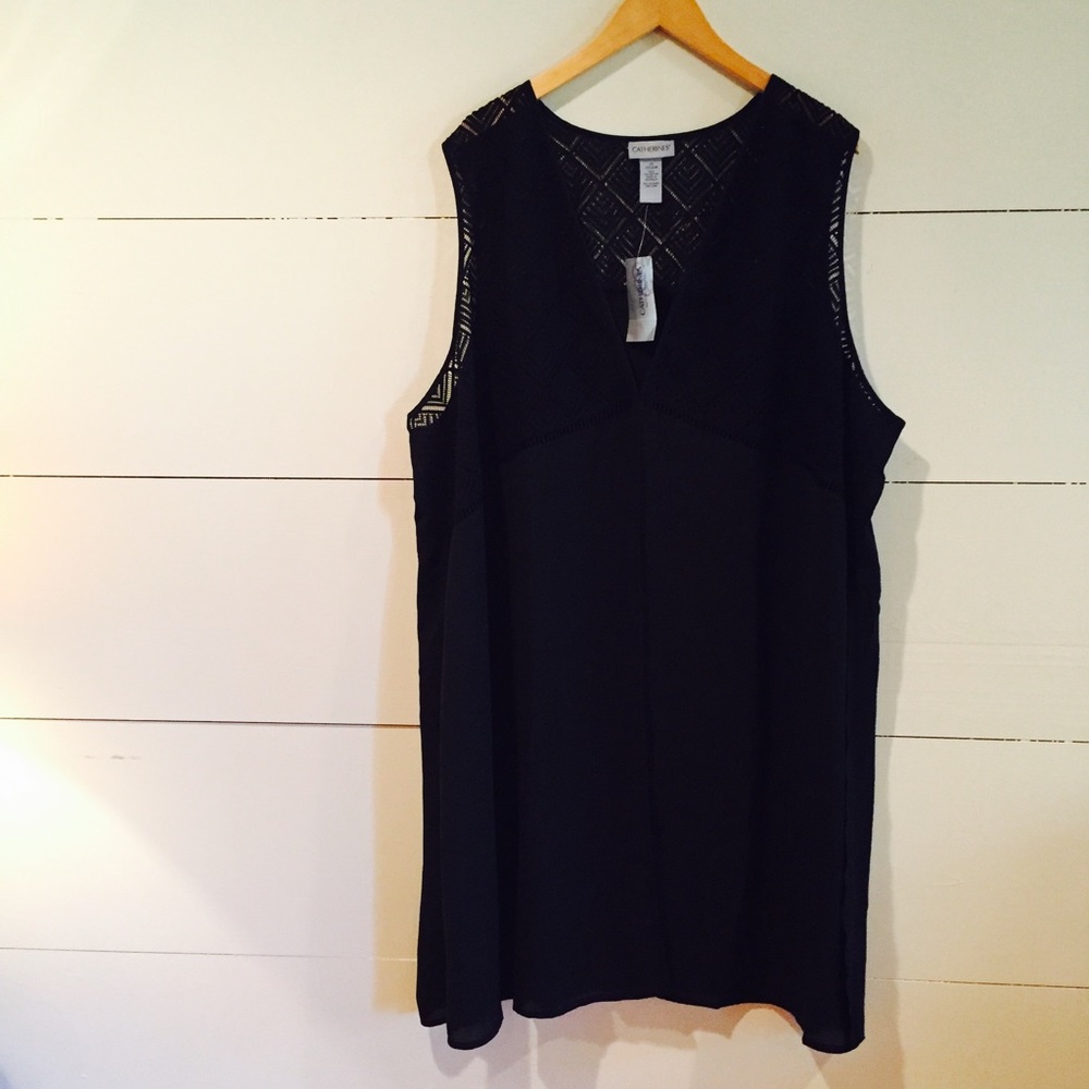 (2X) Catherines' Black Cover Up - Picture 4 of 7