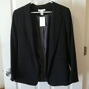 H&M black blazer size 8