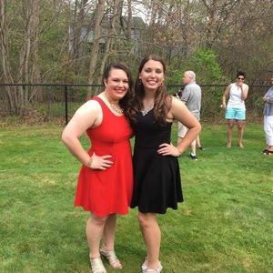 Black short prom dress simple