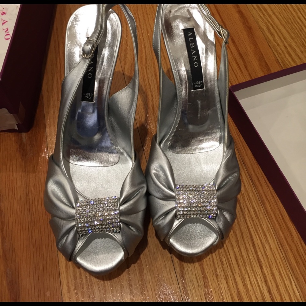 Silver Cinderella shoe