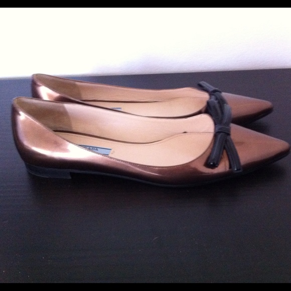 Prada Pointed Toe Ballet Flat - Picture 2 of 3