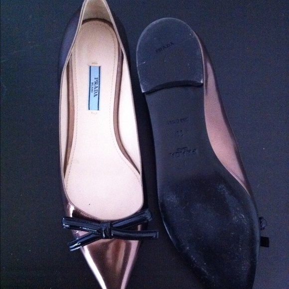 Prada Pointed Toe Ballet Flat - Picture 3 of 3