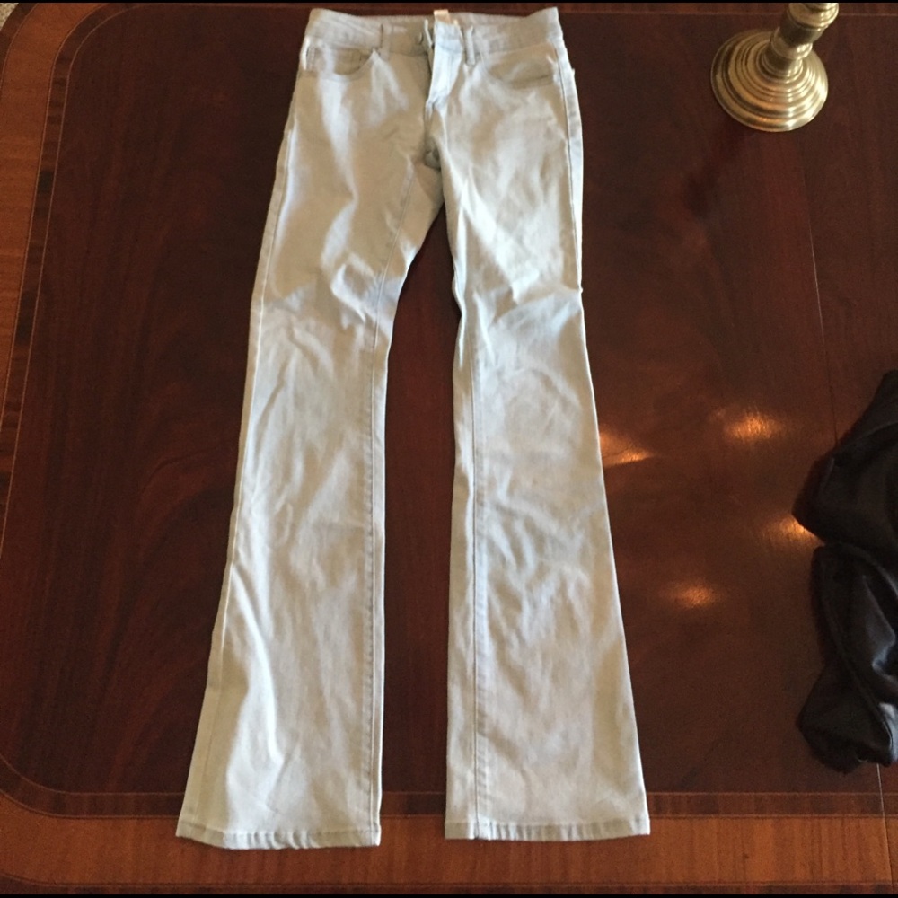 flare light wash bellbottom jeans