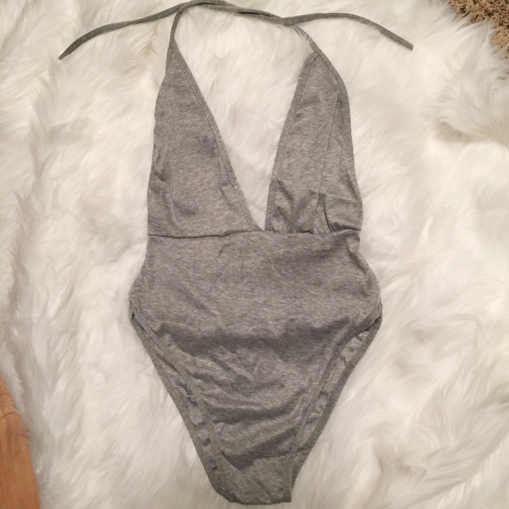 ☹️Out of stock☹️Heather gray one piece swim suit - Picture 2 of 6