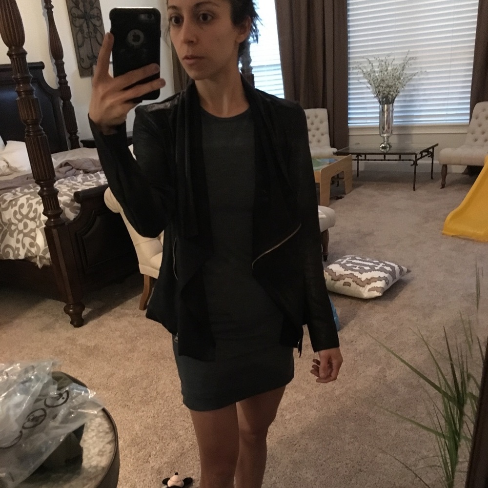 NWT! Soft Leather Zara Blazer