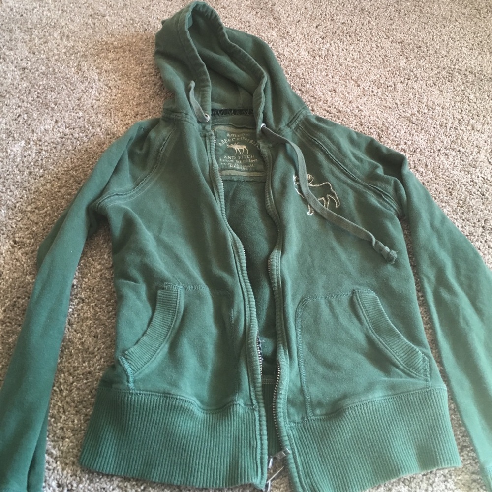 Green Abercrombie Hoodie