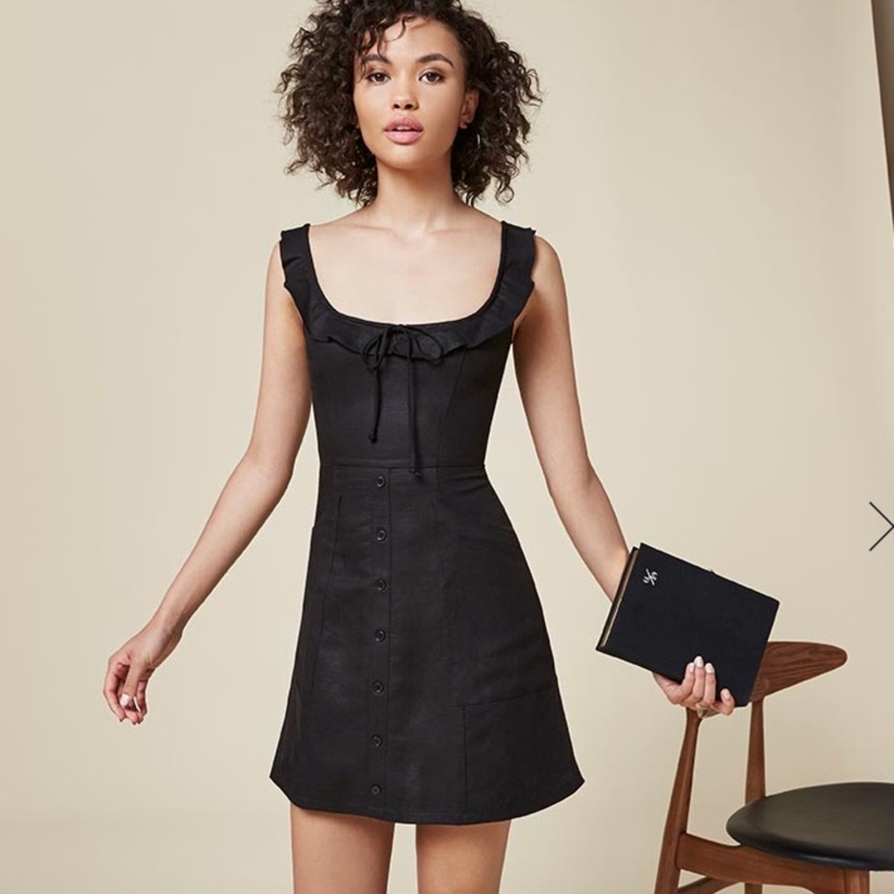 Reformation Julita dress size 2 in black