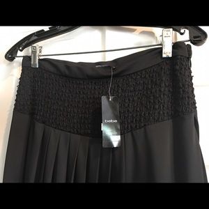 Pleated black maxi skirt -- Brand New W/tag