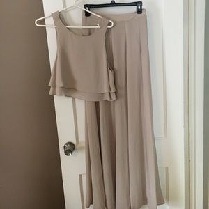 Two piece Bridesmaid dress.