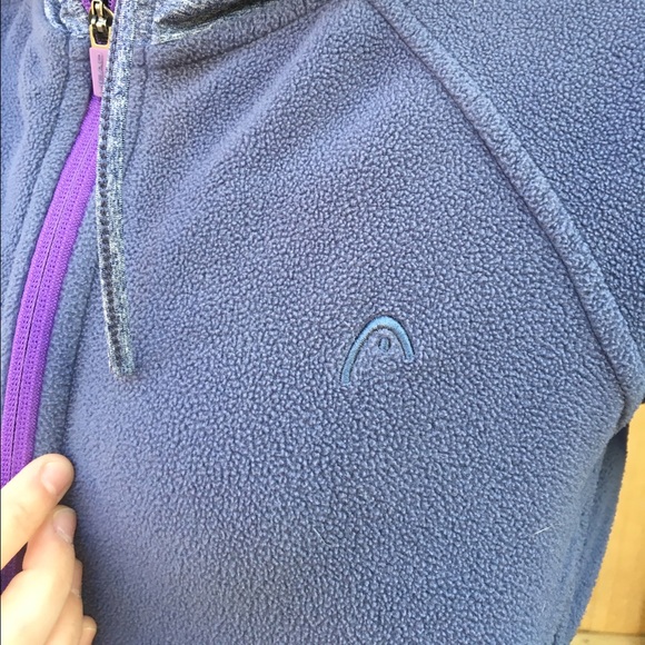 HEAD branded fleece jacket in blue ⛺️ - Picture 3 of 4