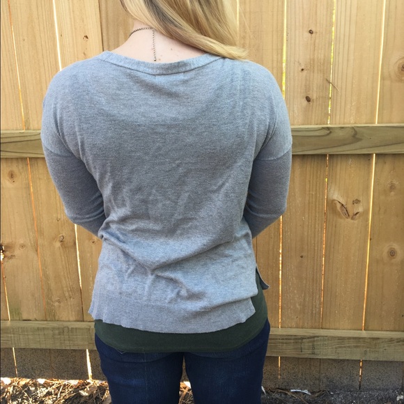 Small grey GAP cardigan. Made with silk! - Picture 2 of 4