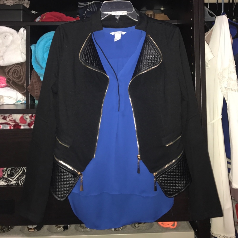 Textured Leather Jacket! - Picture 3 of 6