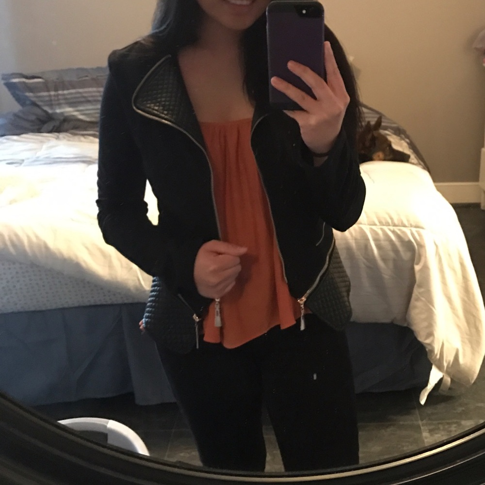 Textured Leather Jacket!