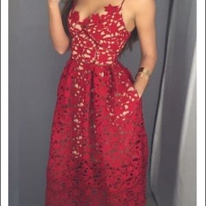 Never worn Red Mid length dress