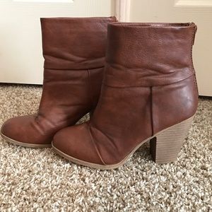 Brown booties