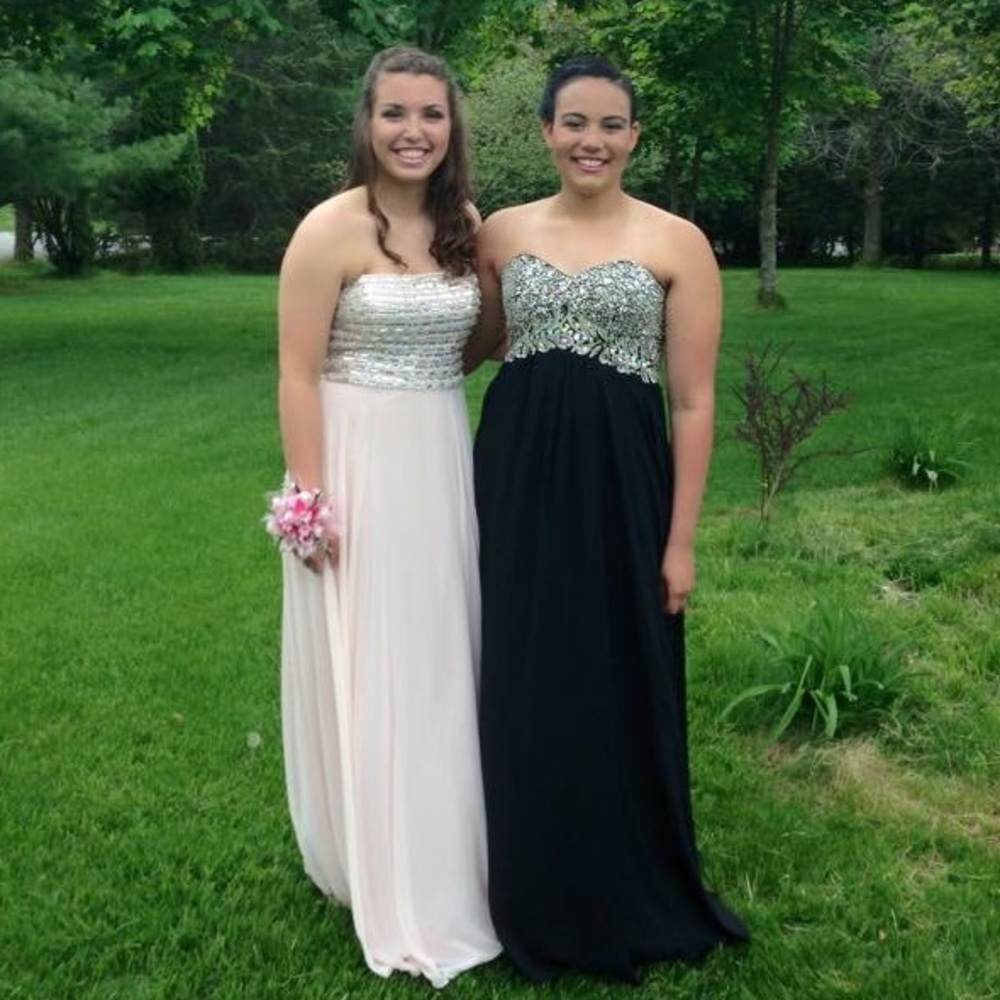 Blush rose prom dress