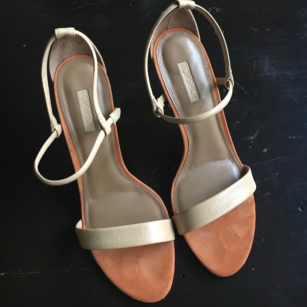 TOPSHOP open toed high heeled shoes