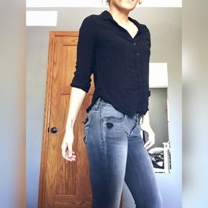 American Black Soft Button Down