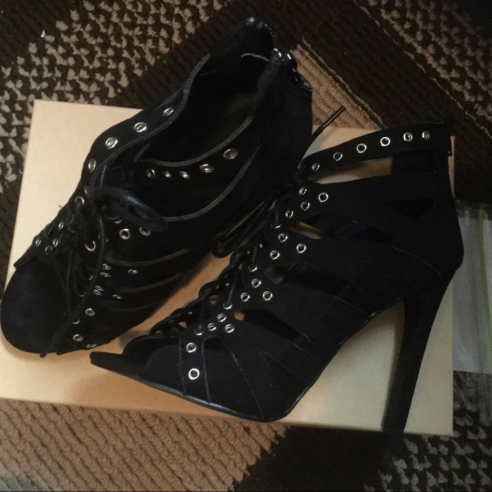 Boohoo Lace-up Heels