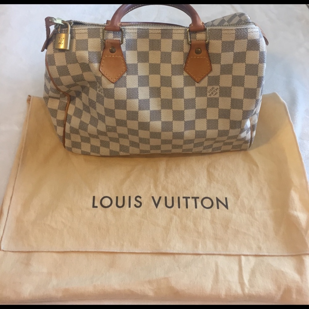Louis Vuitton Speedy 30 in Damier Azur Canvass